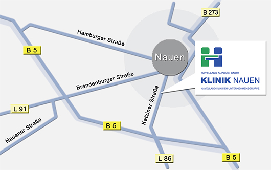 Anfahrt Nauen im Detail