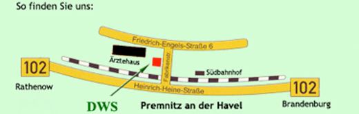 Karte und Lageplan Premnitz