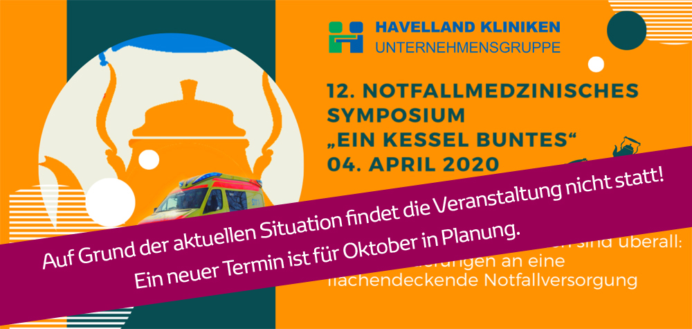 Ausfall der Veranstaltung am 4. April 2020