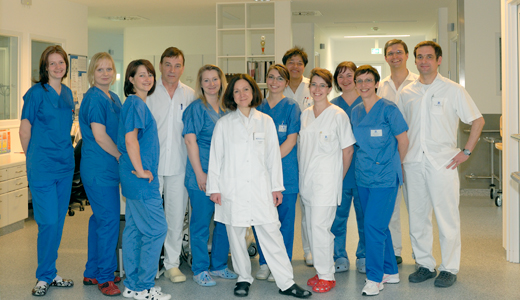 Team an der Klinik für Anästhesiologie