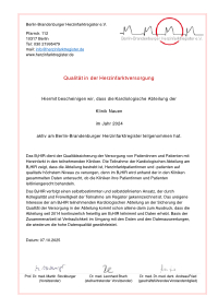 Zertifikat Kardiologie