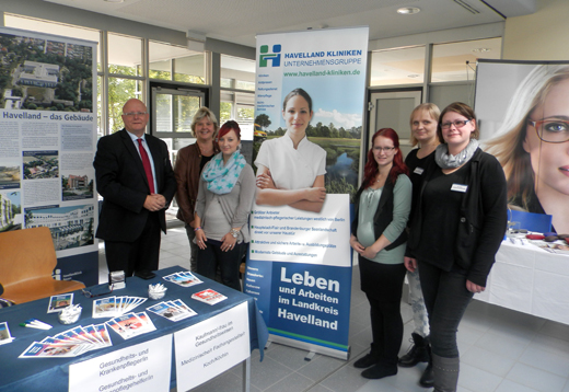 Berufemarkt in Brandenburg - Stand der Havelland Kliniken