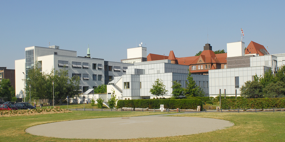 Gebäude der Klinik Rathenow